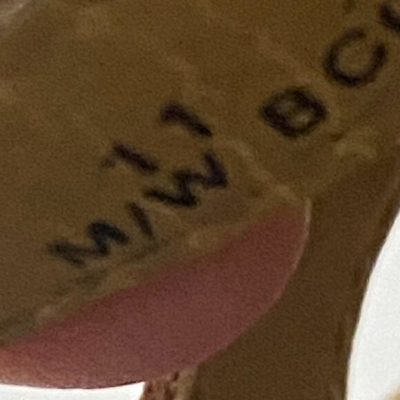 Boc Born Concepts Champagne Metallic Leather Flower Cork Wedge Sandals, Size 11 - Picture 12 of 14